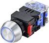 TRU COMPONENTS TC-9428140 LAS0-L-11EB/B/12V Druktoets 250 V 5 A 1x uit/(aan) Moment Blauw IP40 1 stuk(s)