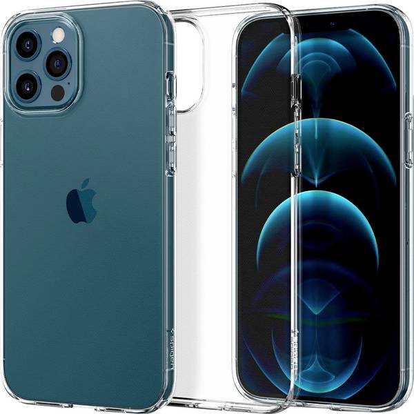 Spigen Liquid Crystal Case voor Apple iPhone 12, iPhone 12 Pro Smartphone - Kristalhelder - Valbestendig, Schokabsorbere
