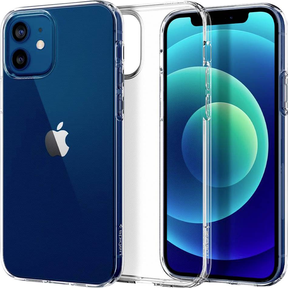 Spigen Liquid Crystal Case voor Apple iPhone 12, iPhone 12 Pro Smartphone - Kristalhelder - Valbestendig, Schokabsorbere-1