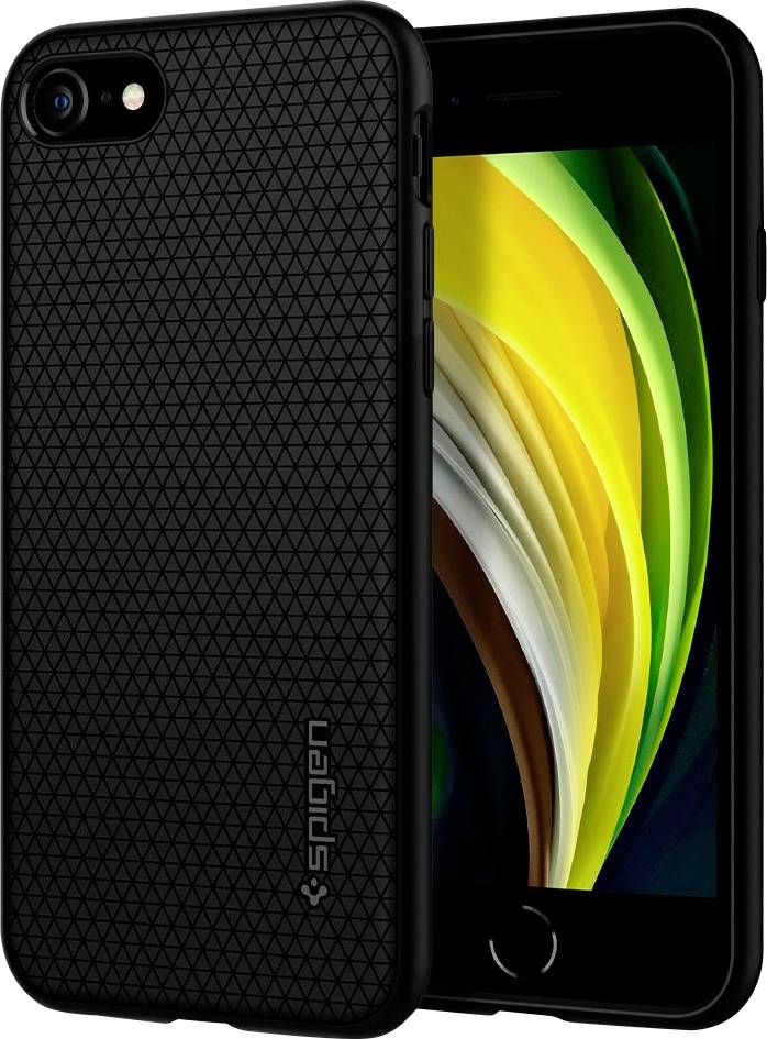 Spigen Liquid Air Armor Case voor Apple iPhone 7 Smartphone - Zwart - Schokabsorberend, Vingerafdrukbestendig, Krasvast