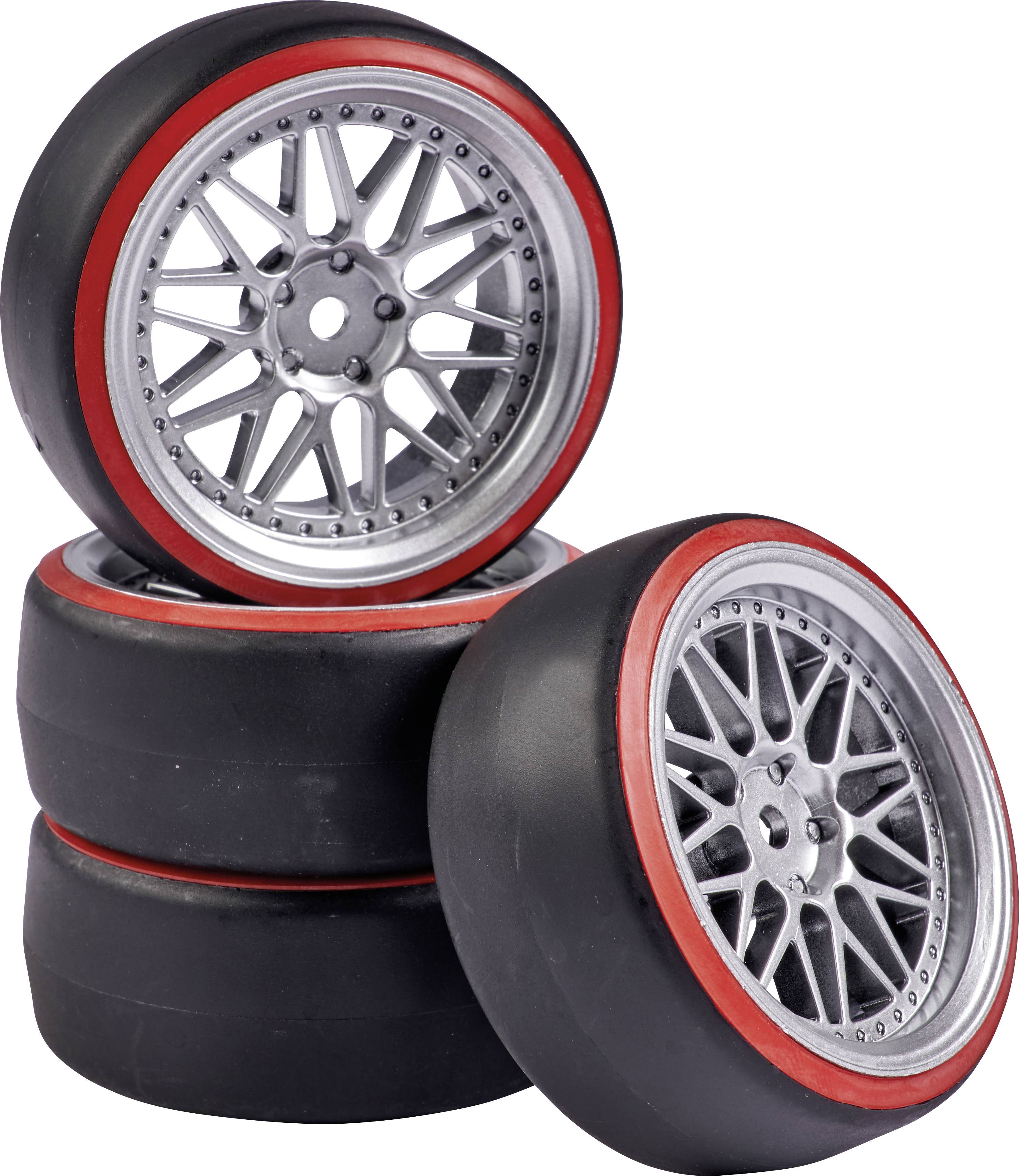 Carson Modellsport Straatmodel Complete Wielen Drift Y Spaken Zilver Rood Stuk S Kopen