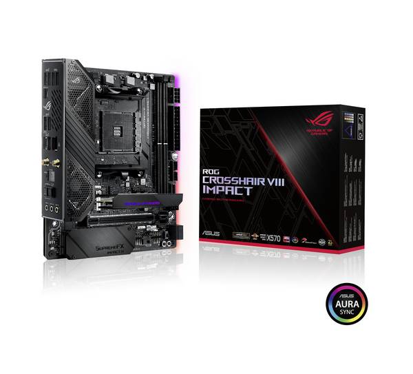 Asus ROG CROSSHAIR VIII IMPACT Moederbord Socket AMD AM4 Vormfactor Mini-DTX Moederbord chipset AMD® X570