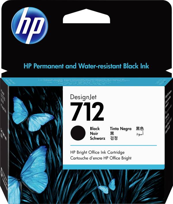 HP Inktcartridge 712 Origineel  Zwart 3ED71A