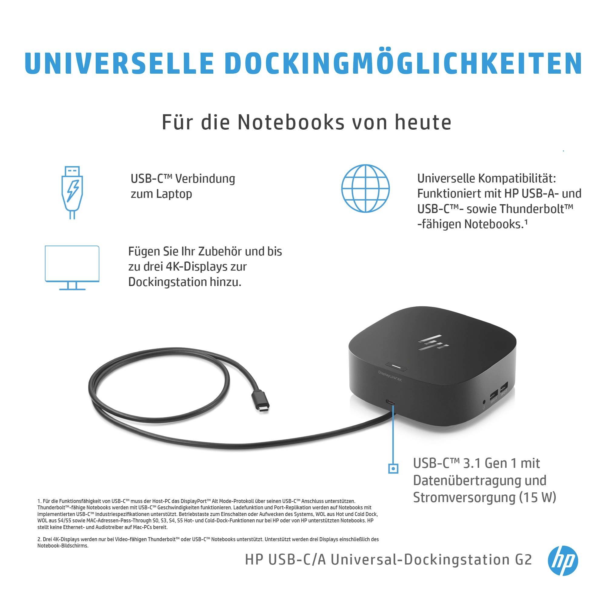 HP Dock G5 USB-C dockingstation Geschikt voor merk (dockingstation): HP USB-C Power Delivery-1