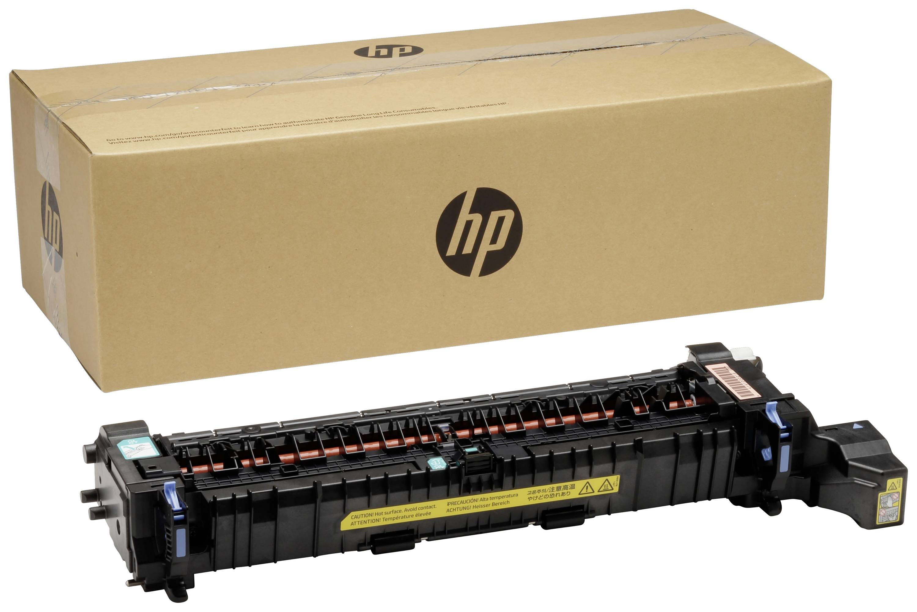 'Drucker-Fuser-eenheid voor een HP-karton. Essentieel reserveonderdeel voor laserprinters om de toner op papier te fixeren.'
