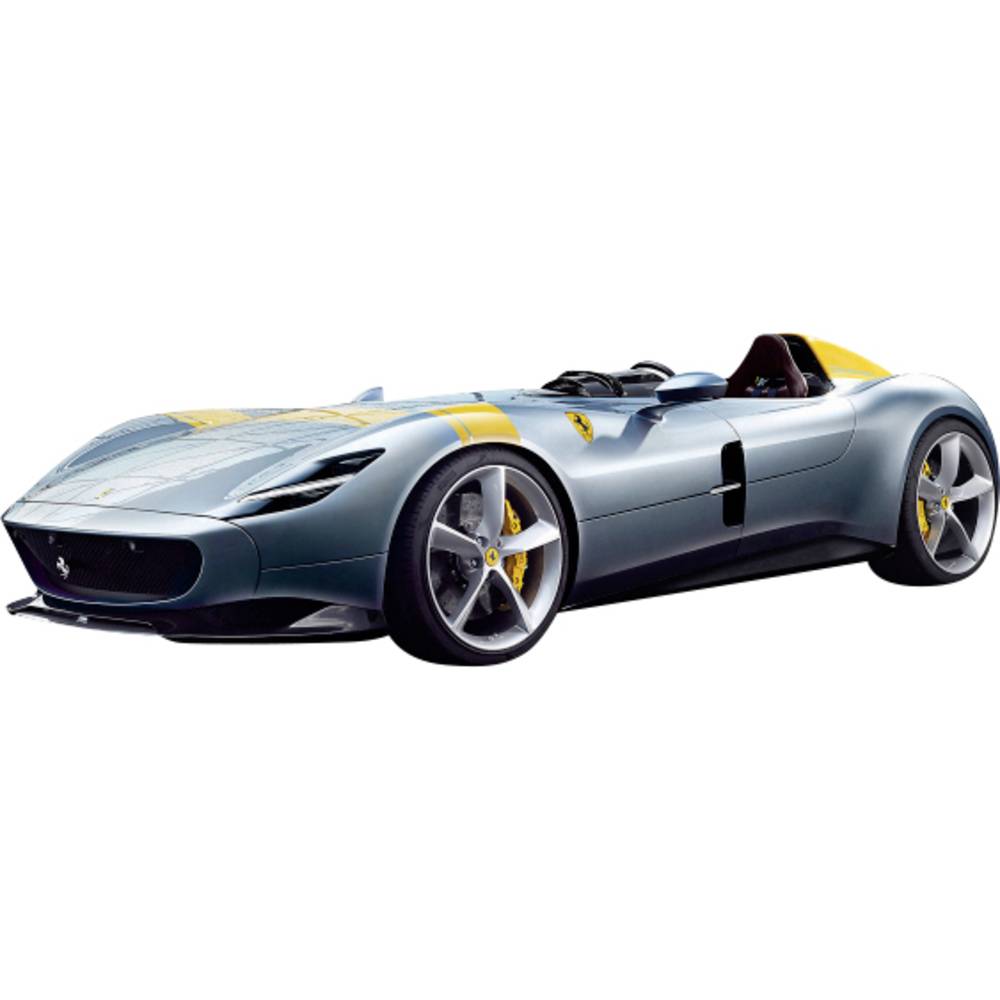 Ferrari Monza SP1 2019 Grijs Metallic / Geel 1:18 Bburago Race en Play Series