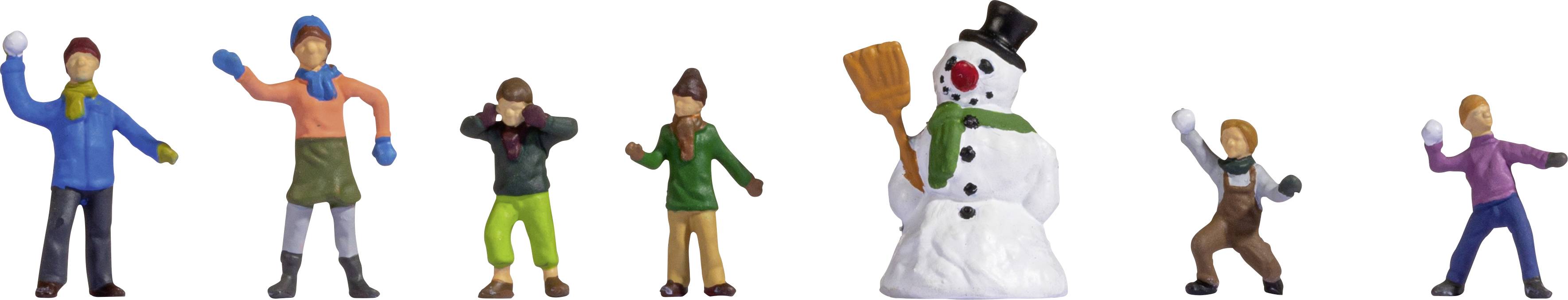 NOCH 36821 N Kinderen in de sneeuw figuren Geverfd, Staand