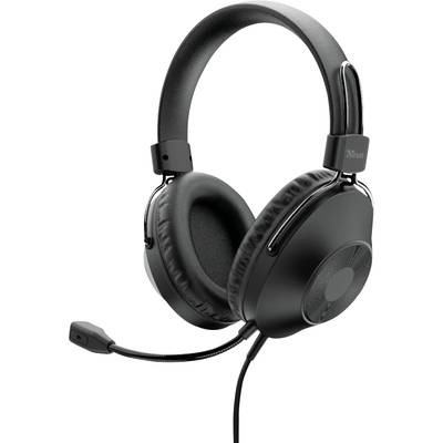 Trust Ozo Over Ear headset Kabel Computer Stereo Zwart  Volumeregeling, Microfoon uitschakelbaar (mute)