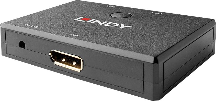 LINDY 2 Port DisplayPort 1.2 Bidirektionaler Switch DisplayPort-switch 2 + 2 poorten Bidirectioneel bruikbaar 3840 x 216-3
