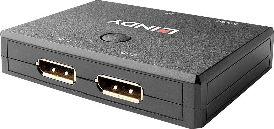 LINDY 2 Port DisplayPort 1.2 Bidirektionaler Switch DisplayPort-switch 2 + 2 poorten Bidirectioneel bruikbaar 3840 x 216-4