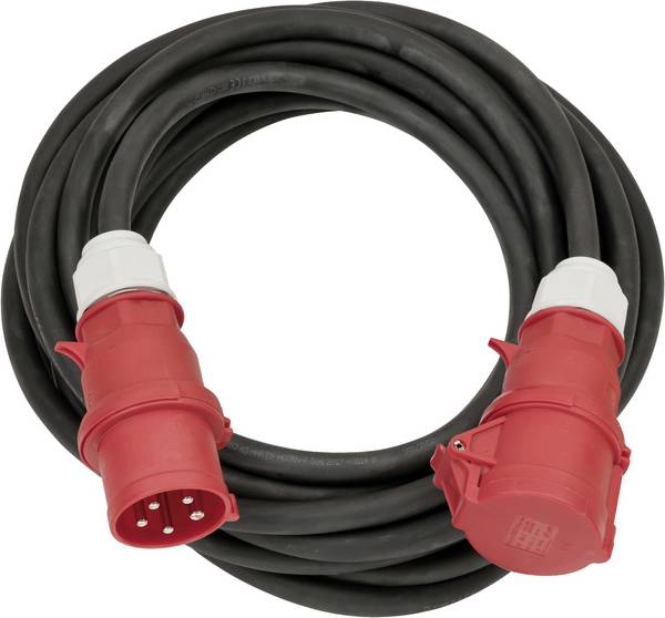 Brennenstuhl 1167320100 Stroom Verlengkabel  32 A Zwart 10.00 m H07RN-F 5G 6 mm²
