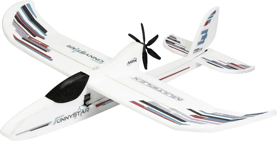halfgeleider Aannemelijk Meesterschap Multiplex BK FunnyStar Wit RC vliegtuig voor beginners Bouwpakket 850 mm  kopen ? Conrad Electronic
