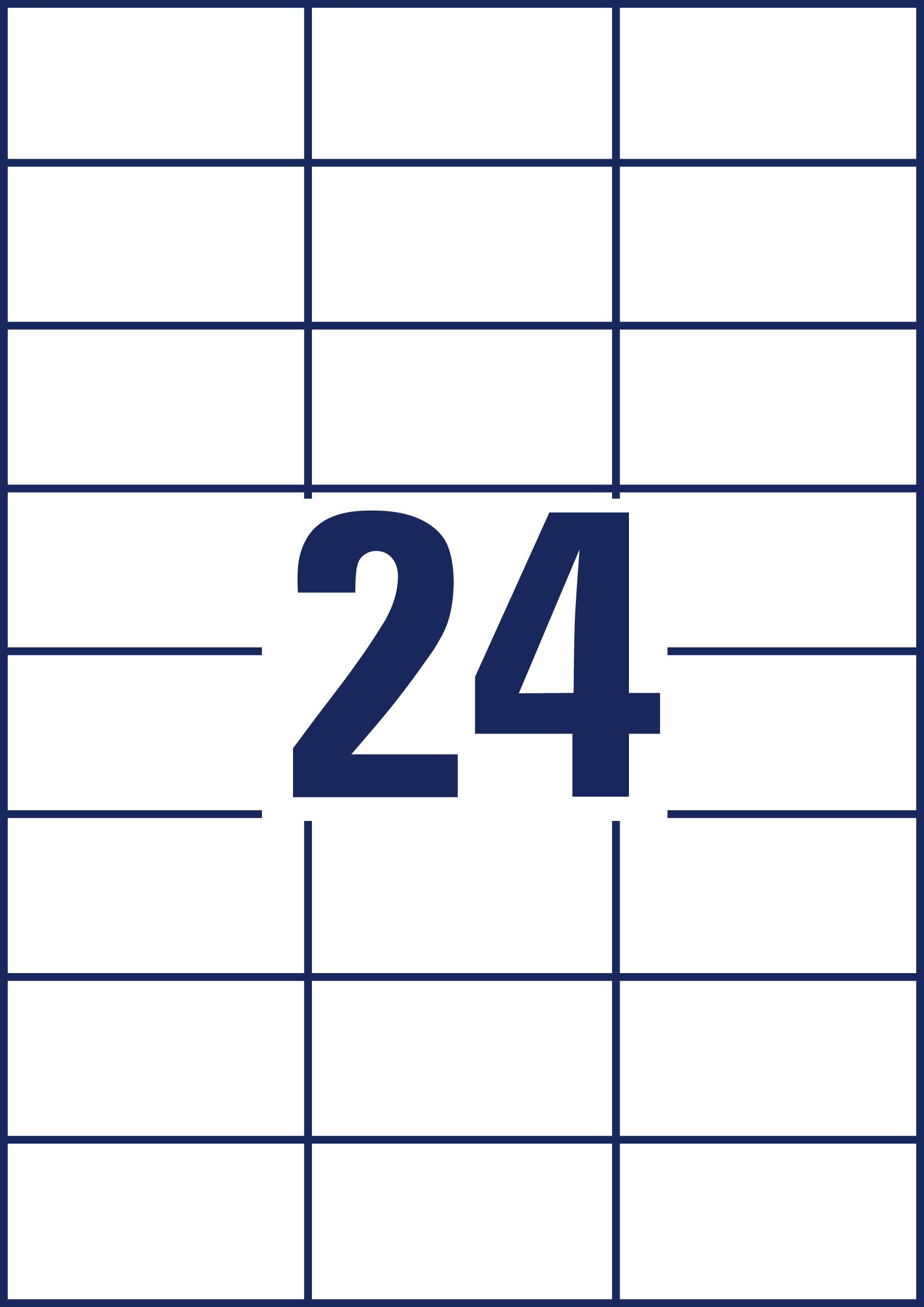 '24' in grote blauwe letters op een geruit achtergrond met witte en blauwe lijnen.