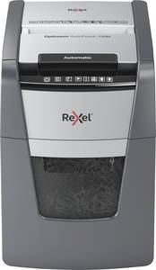 Conrad Rexel Optimum AutoFeed+ 100M Papierversnipperaar 100 vellen Micro cut 2 x 15 mm P-5 34 l Ook geschikt voor Paperclips, N... aanbieding