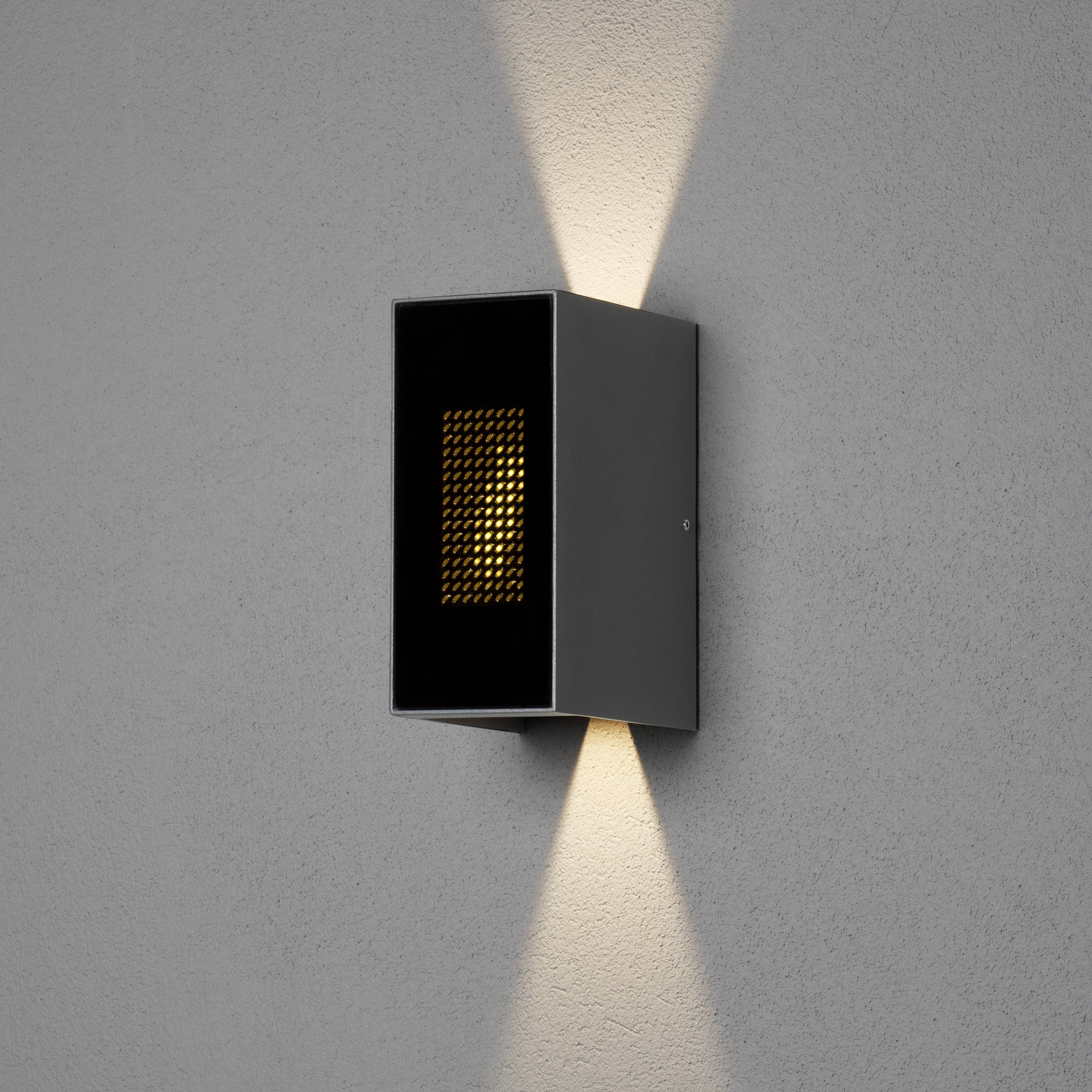 Konstsmide 7866-370 Buitenlamp (wand), Wandlamp Energielabel: G (A - G) 9 W Antraciet, Antraciet (mat) – Foto 2 van 2
