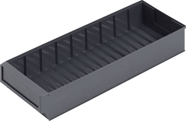 Alutec 66032 Zichtbak   Stapelbaar (l x b x h) 500 x 183 x 81 mm Donkergrijs 1 stuk(s)