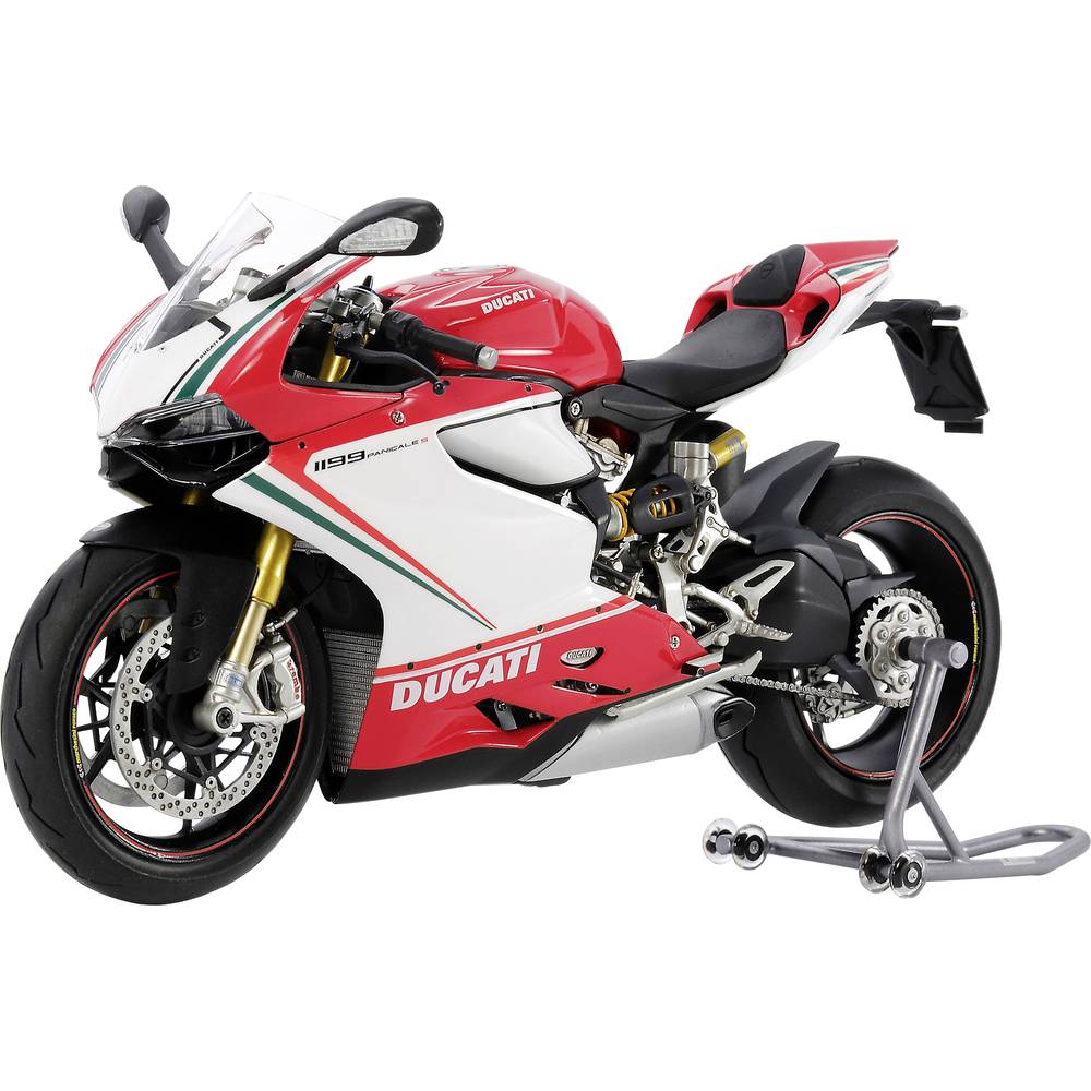 Tamiya 300114132 Ducati 1199 Panigale S Tricolore Motorfiets (bouwpakket) 1:12