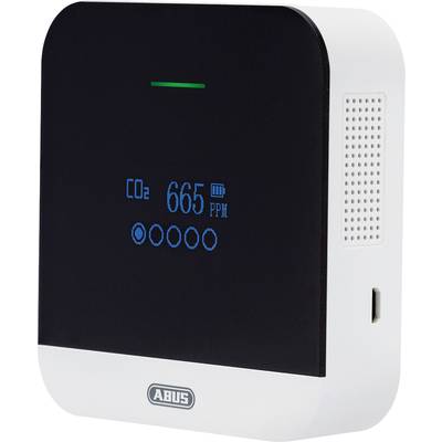 ABUS AirSecure CO2WM110 Kooldioxidemelder   werkt op het lichtnet, werkt op een accu Detectie van Kooldioxide