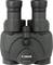 Verrekijker in zwarte kleur van het merk Canon, model 10x30 IS II.