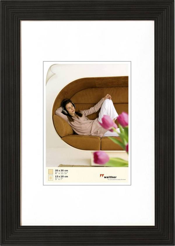 walther+ design HI030B Wissellijst Papierformaat: 20 x 30 cm (b x h) 20 cm x 30 cm Lichtbruin