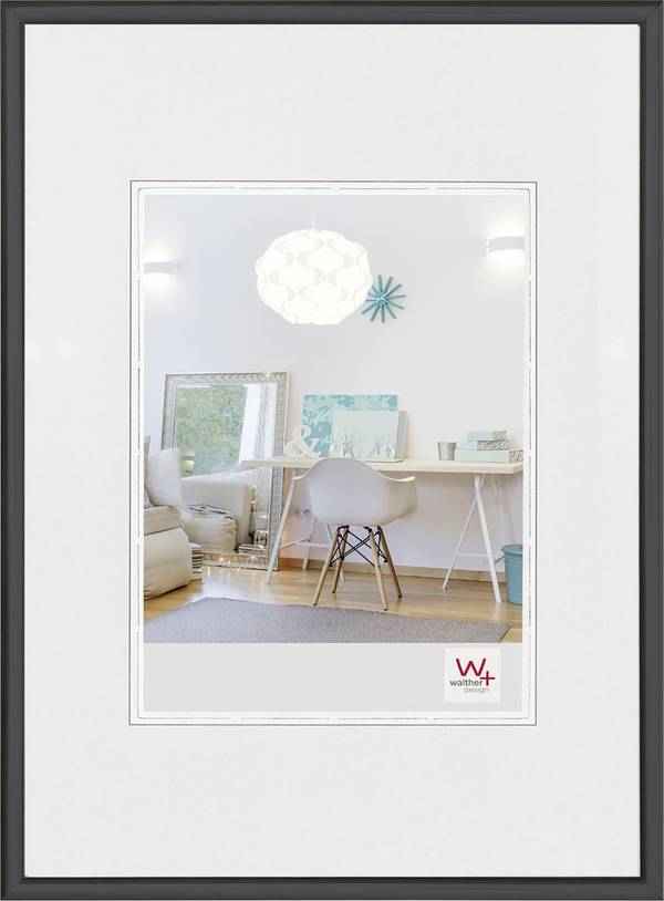 walther+ design KV318B Wissellijst Papierformaat: 13 x 18 cm (b x h) 13 cm x 18 cm Zwart