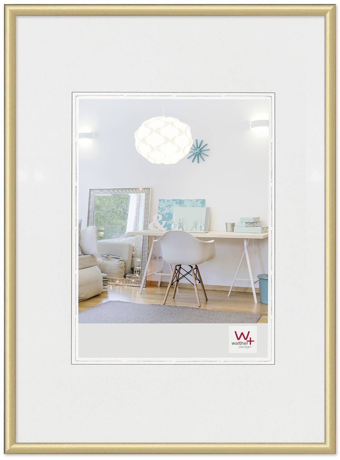 walther+ design KV318G Wissellijst Papierformaat: 13 x 18 cm (b x h) 13 cm x 18 cm Goud – Foto 2 van 2