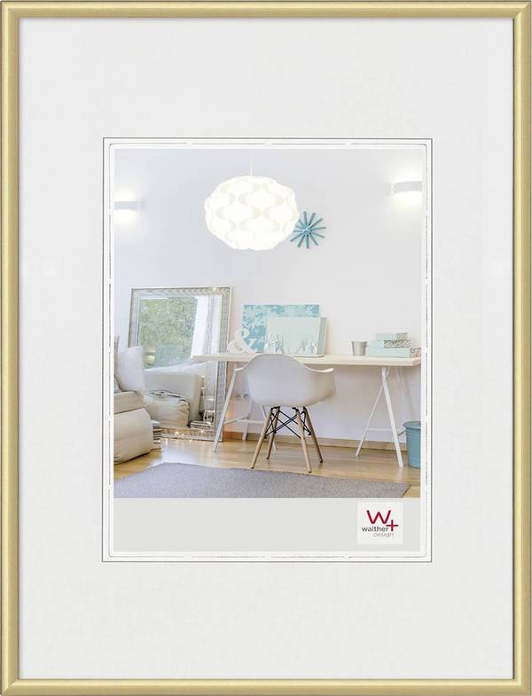 walther+ design KV824G Wissellijst Papierformaat: 18 x 24 cm (b x h) 18 cm x 24 cm Goud