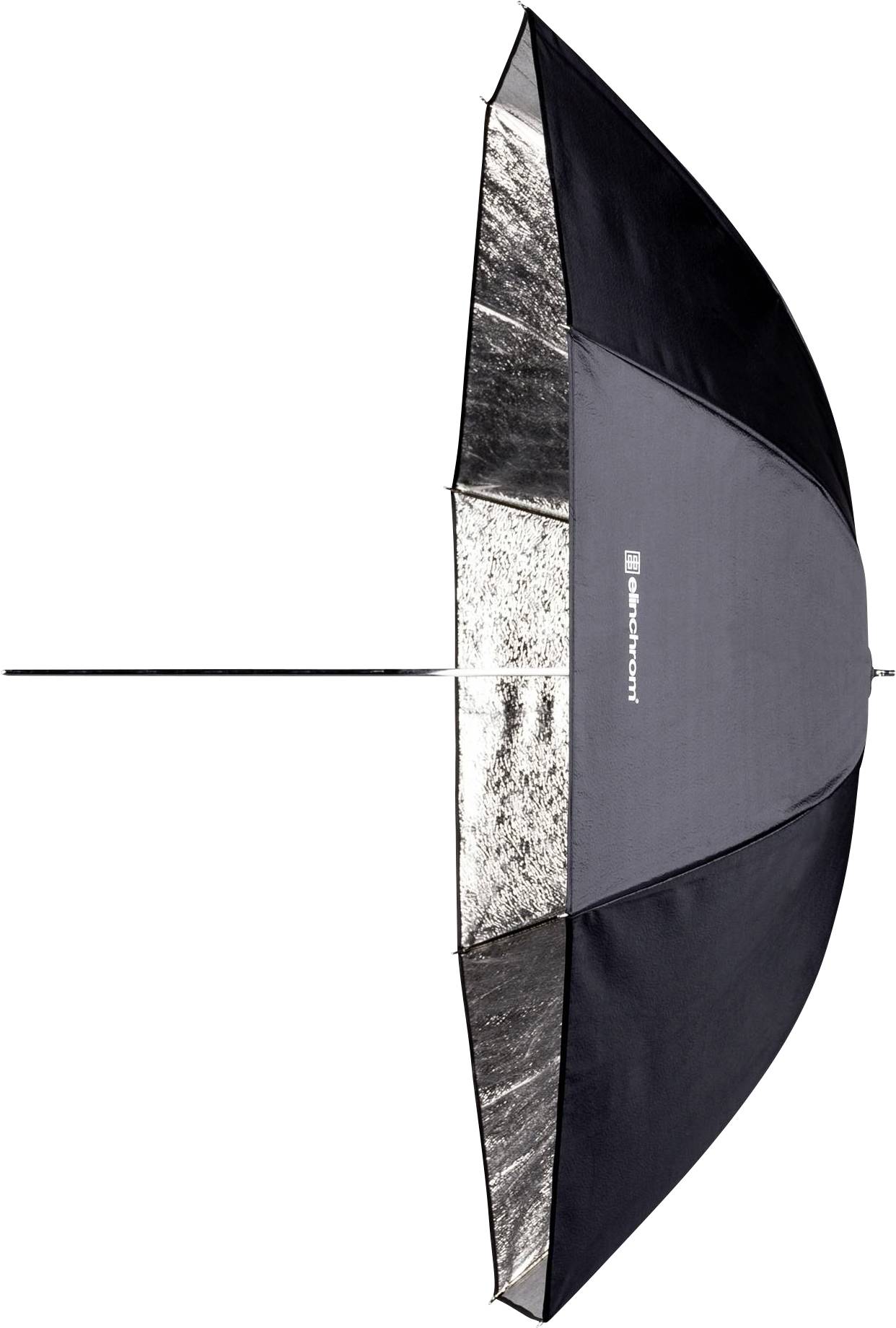 Zwarte reflectiescherm met zilveren binnenkant. Gebruikt voor lichtbeheersing in de fotografie.