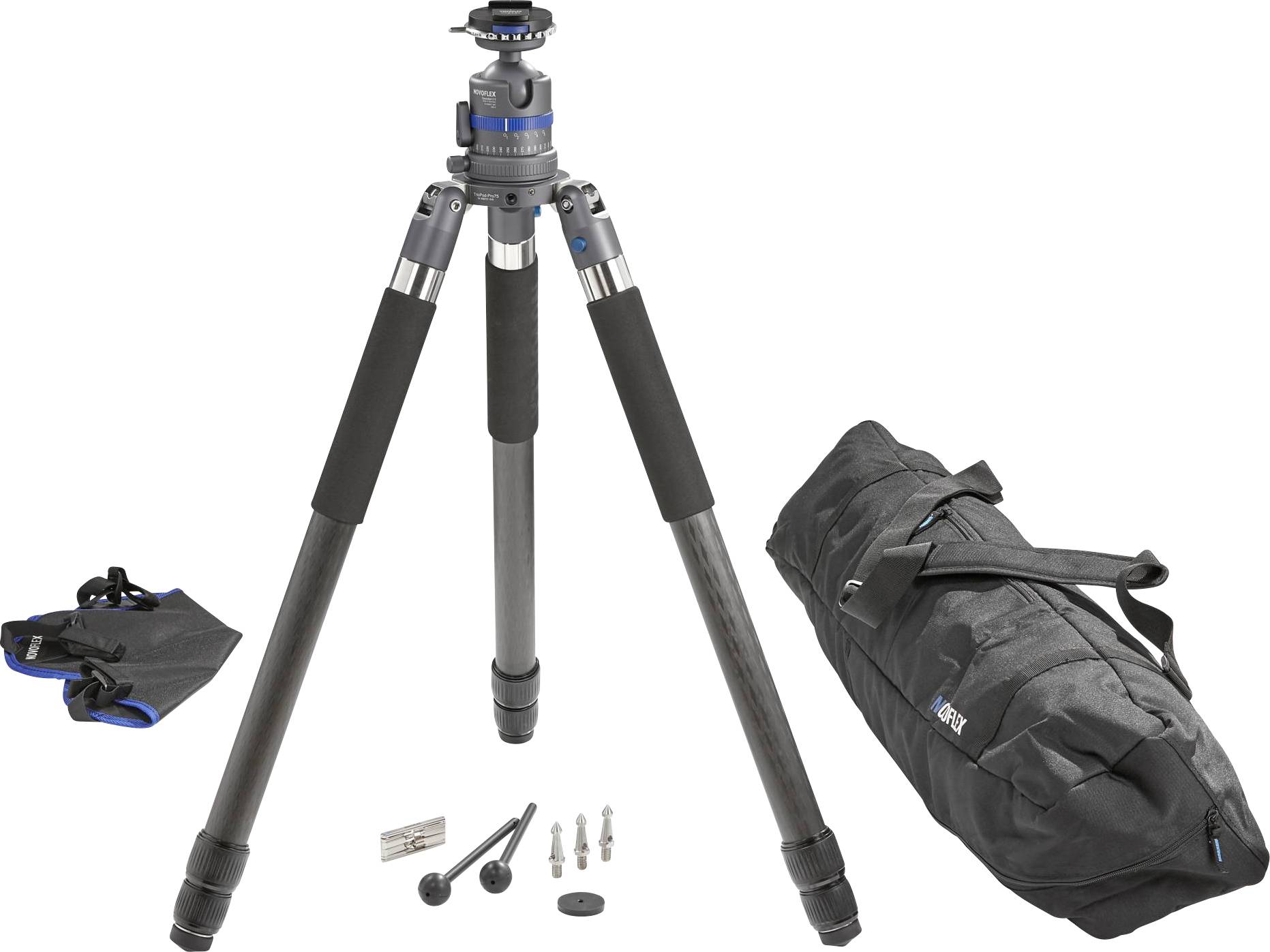 Novoflex Ministatief 3/8 inch Werkhoogte: 5.5 - 154 cm Zwart, Grijs Kogelkop