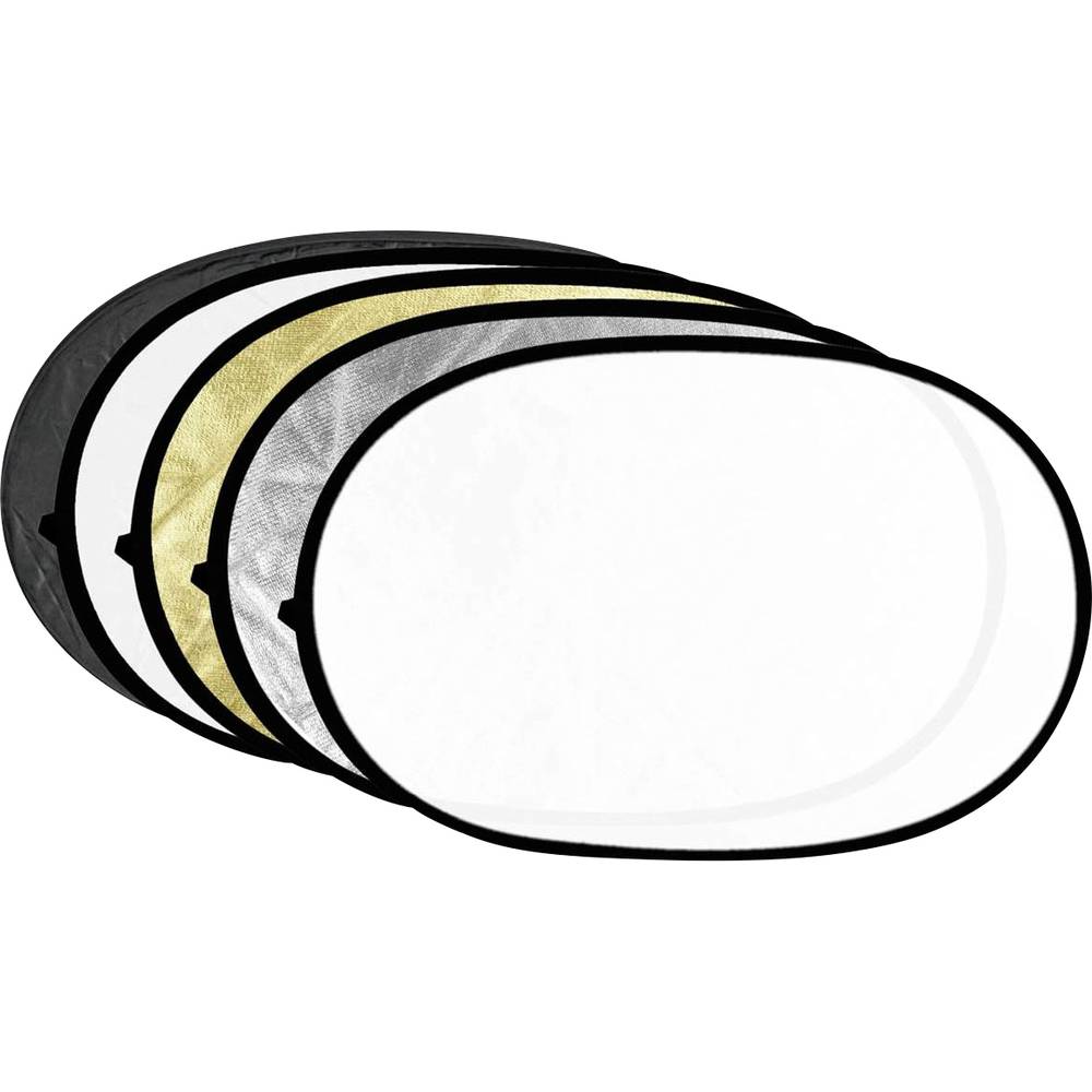 Godox reflectieschermen 5-in-1 Gold, Silver, Black, White, Translucent - 80x120cm