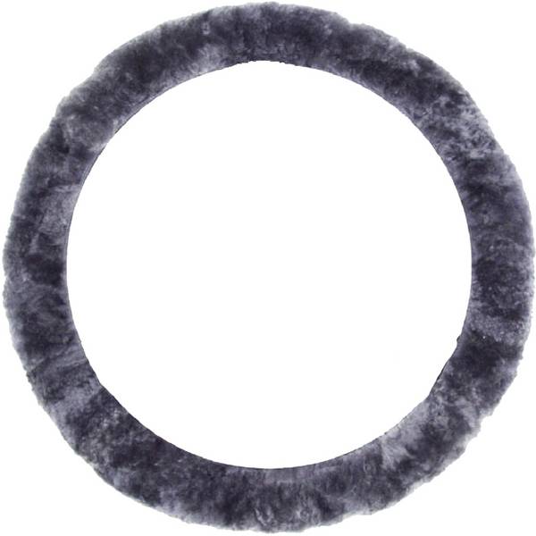 IWH  Stuurwielhoes (l x b x h) 350 x 350 x 40 mm Echt lamsvel Antraciet 35 - 41 cm