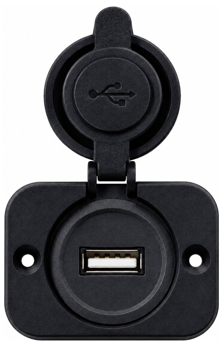 IWH USB-inbouwstopcontact 12/24 Volt 2100mA Stroombelasting (max.): 2.1 A 12 of 24 V= — Foto 3 van 3