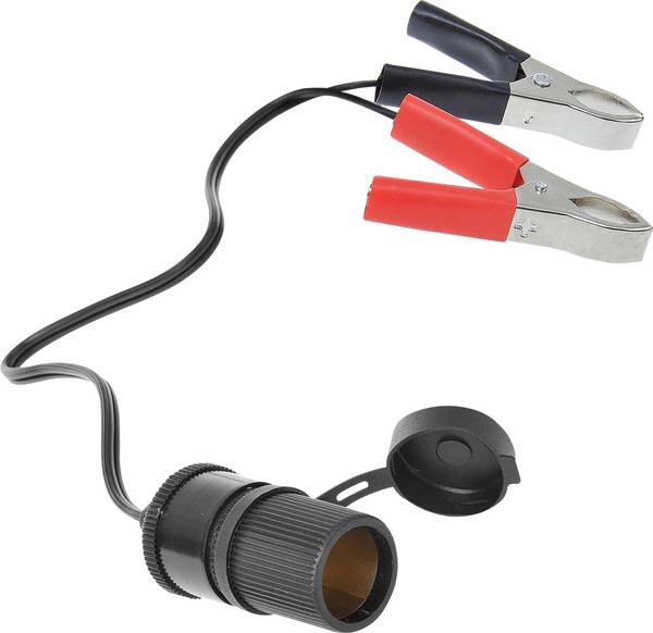 IWH  Accuklemmen met stopcontact 12/24 Volt Stroombelasting (max.): 16 A   12 V