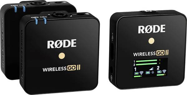Rode Wireless GO II Dasspeld Spraakmicrofoon Refurbished (zeer goede staat) Zendmethode:USB Incl. tas, Incl. windkap, Incl. kabel Microfoon TRS (3.5 mm jackplug) USB Zwart