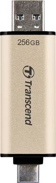 Transcend JetFlash 930C USB-stick  256 GB Goud TS256GJF930C USB-A 3.2 Gen 1, USB-C