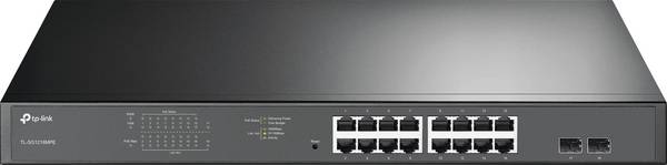 TP-LINK TL-SG1218MPE 16-Port Gigabit PoE+ Easy Smart Switch, Netwerk switch 16 + 2 poorten 10 / 100 / 1000 MBit/s PoE-functie