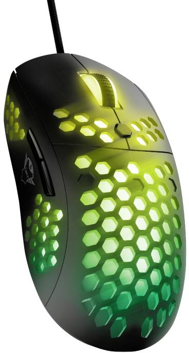 Trust GXT960 graphin lightweight Muis USB Zwart 6 Toetsen 200 dpi, 10000 dpi Verlicht-4