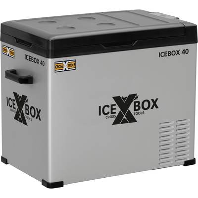 Publicatie werknemer een beetje CrossTools ICEBOX 40 Koelbox Energielabel: E (A - G) Compressor 230 V, 24  V, 12 V Zilver (mat), Zwart 40 l kopen ? Conrad Electronic
