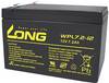 Long WPL7.2-12 Loodaccu 12 V 7.2 Ah Loodvlies (AGM) (b x h x d) 151 x 102 x 65 mm Kabelschoen 6.35 mm Geringe zelfontlading, Onderhoudsvrij