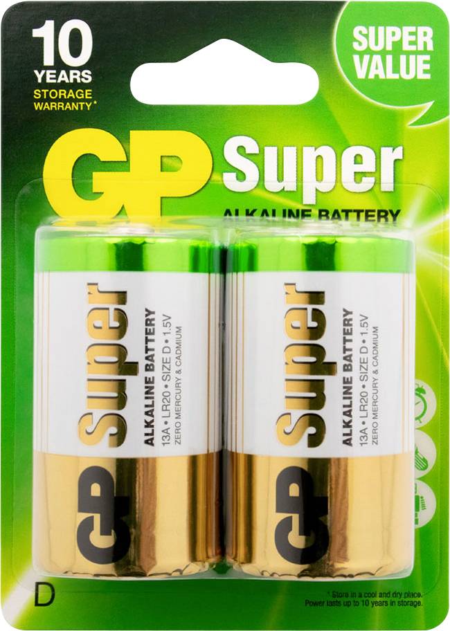GP Super D batterij (mono) Alkaline 1.5 V 2 stuk(s)-5