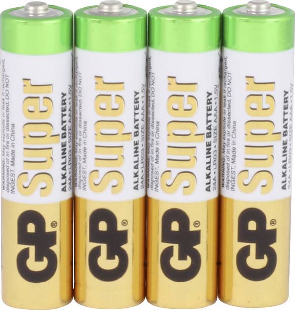 GP GP24A 4/ LR03 AAA batterij (potlood) Alkaline  1.5 V 4 stuk(s)