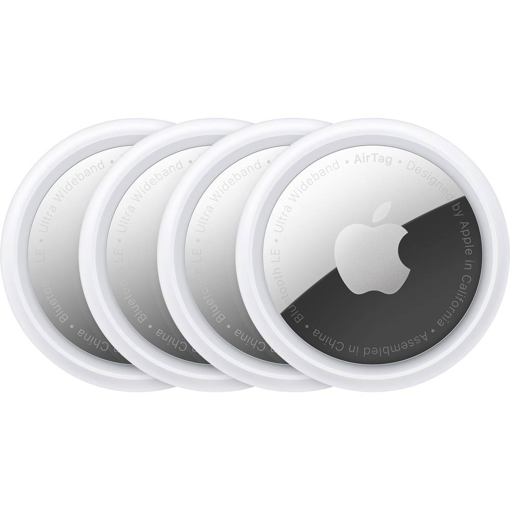 Apple AirTag Wit-zilver 4 stuk(s)