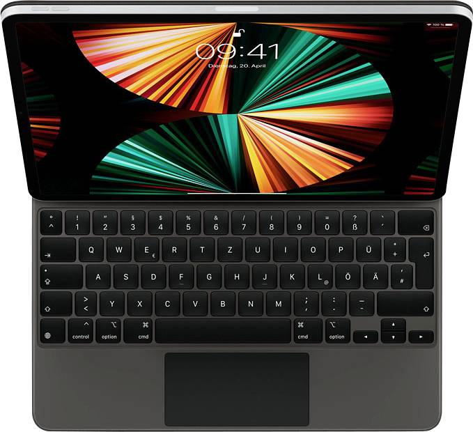 wimper in het geheim smal Apple Magic Keyboard Tablettoetsenbord met BookCover Geschikt voor merk:  Apple iPad Pro 12.9 (5e generatie), iPad Pro 12 | Conrad.nl