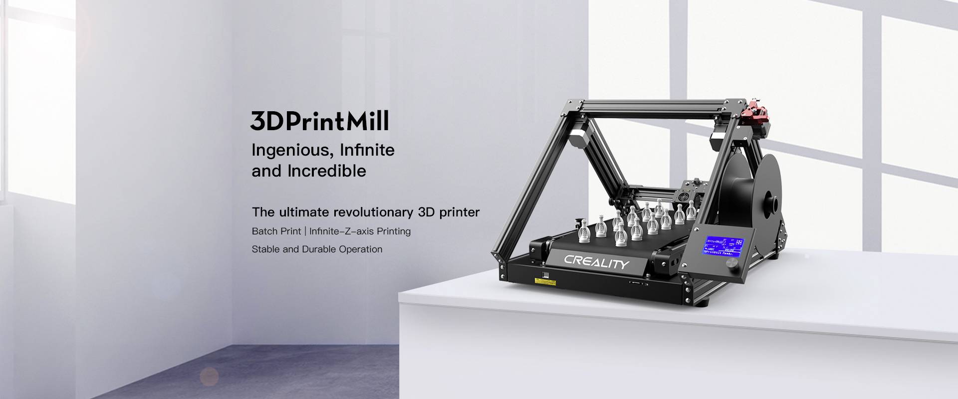Creality CR-30 Printmill 3D-printer bouwpakket Incl. filament-7