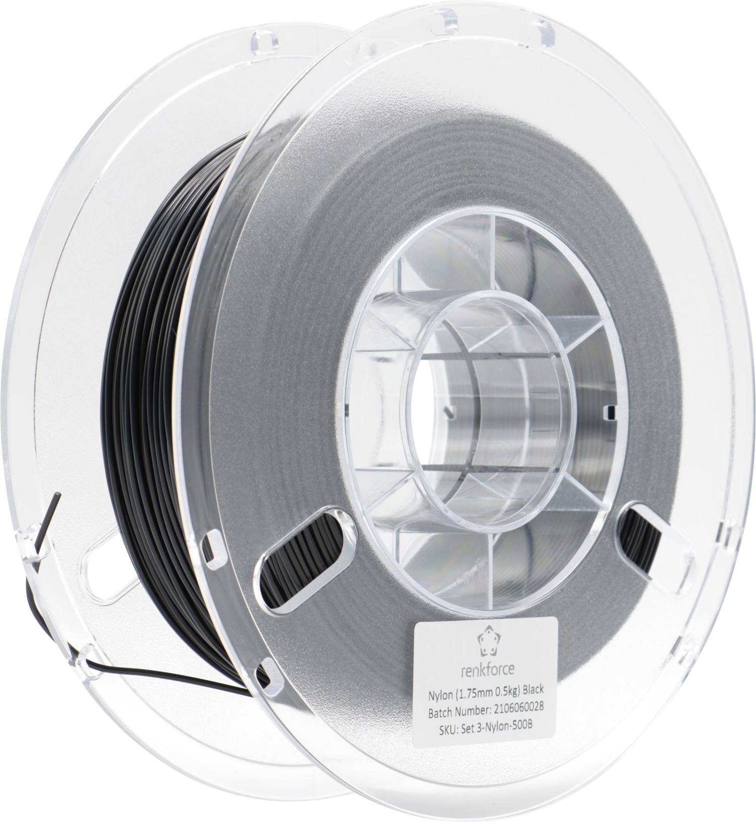 Renkforce RF-4738608 3D-skrivare Filament PA (Polyamid) 1.75 mm Svart (matt) 500 g