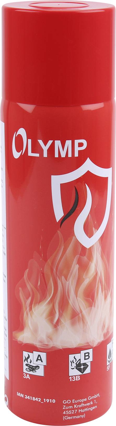 Olymp brandblusschuim/spray in een displayverpakking van 12 stuks, rood-0