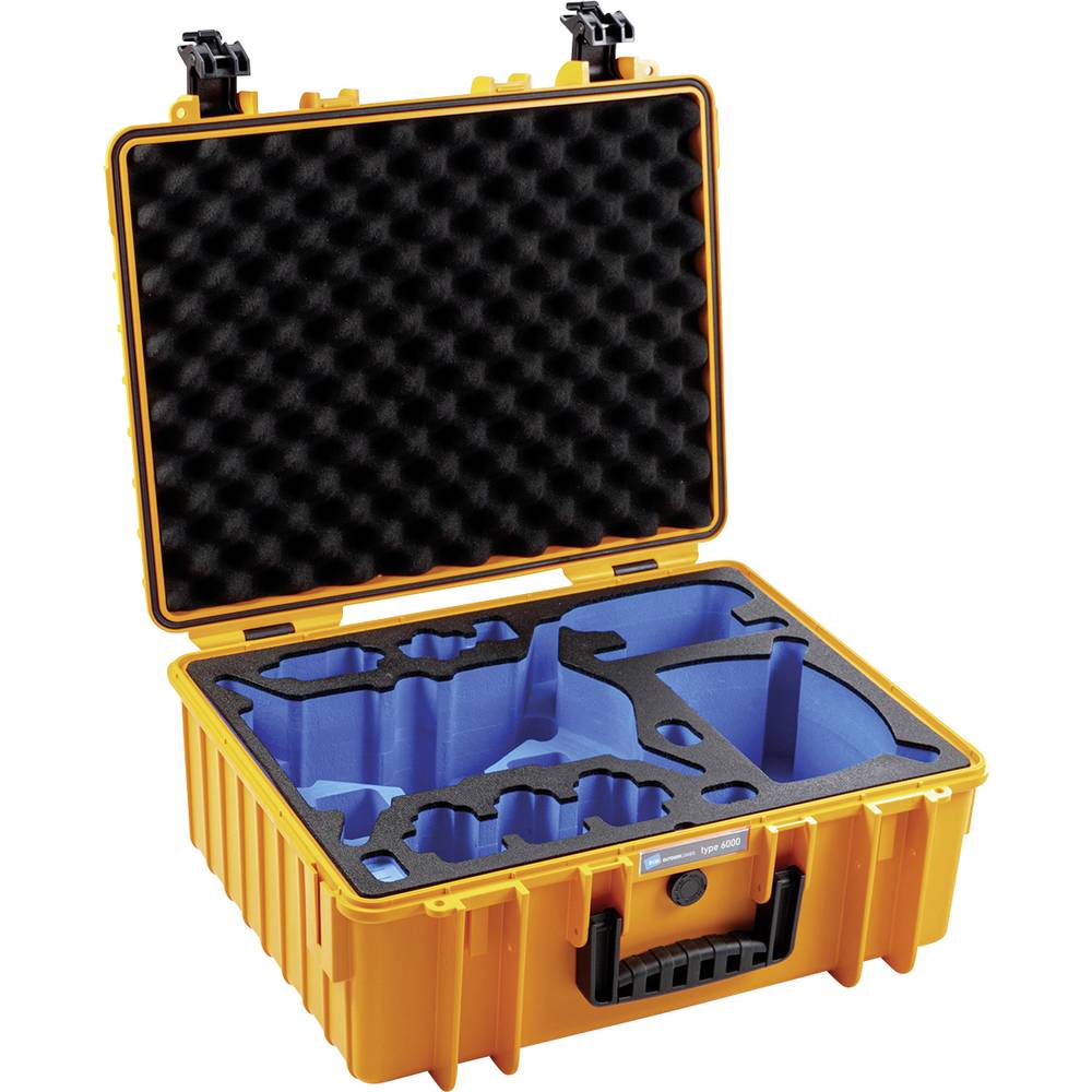 B&W Copter Case Type 6000 O oranje DJI FPV Combo inlay