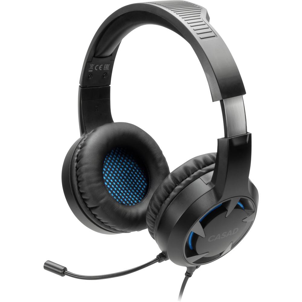 SpeedLink CASAD Over Ear headset Gamen Kabel Stereo Zwart Volumeregeling