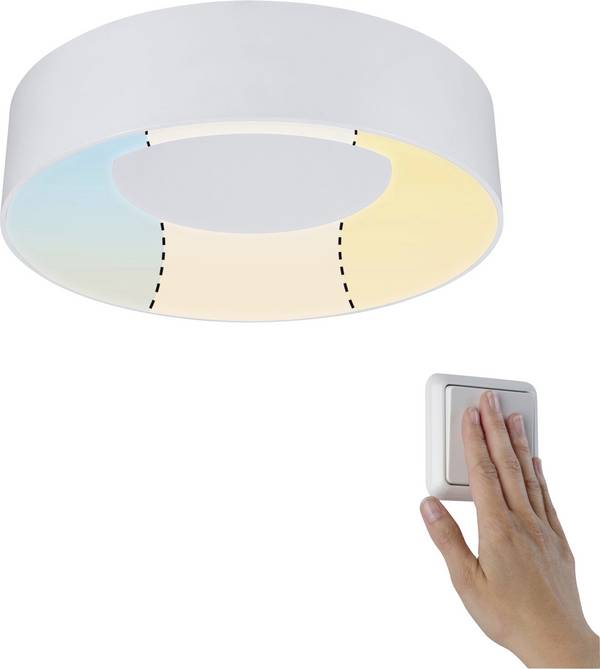 Paulmann 78946 HomeSpa Casca LED-plafondlamp LED LED vast ingebouwd  16.00 W Wit