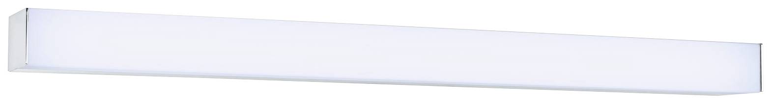Rechthoekige, langwerpige LED-wandlamp met wit licht, geschikt voor moderne binnenverlichting.